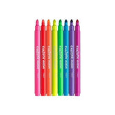 Nessiworld Carioca Fluorescent Washable Felt Colour Pen 8 Pieces